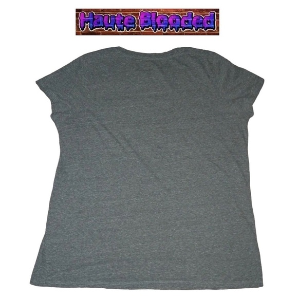 Frida Kahlo Tee Shirt Plus Size Mexican Painter Artist Gray Flowers Sz XXL 2X 2 - Picture 6 of 9